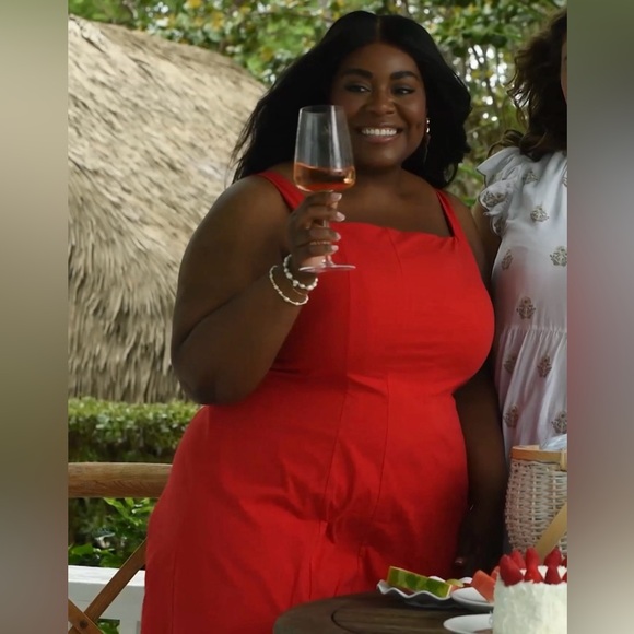 Torrid Belle Isle Red Fit & Flare Tea Length Dress, Size 14, NWT! - Picture 9 of 15